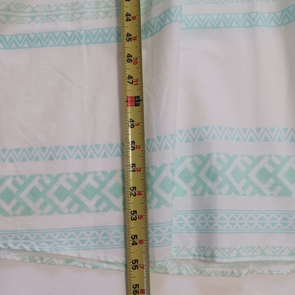 Sail To Sable Green Stripe Flutter Sleeve Maxi Dress Size Large 100% Cotton - Picture 14 of 15